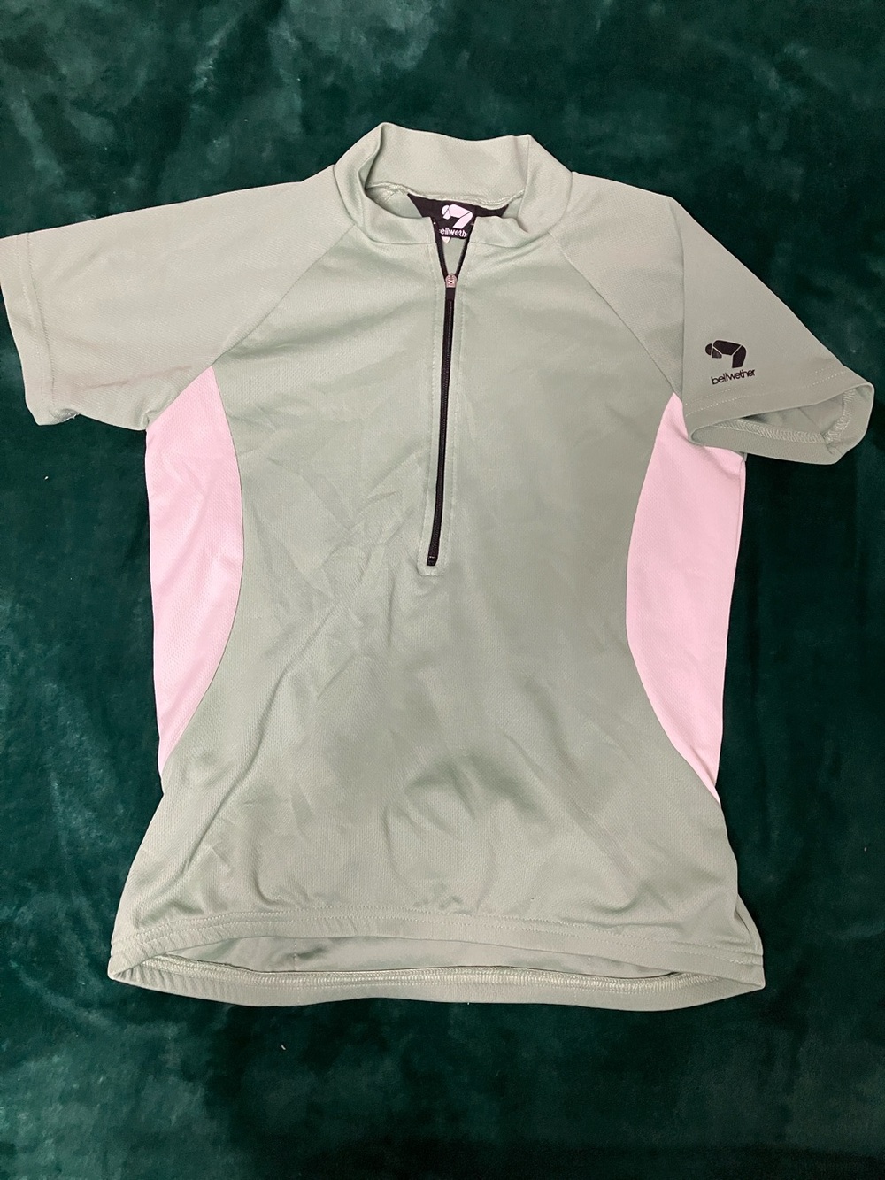 Bellwether Women’s Short Sleeve Cycling Jersey - Sage Green with White Panels